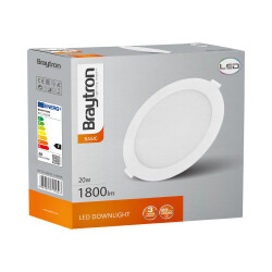 BRY-BASIC-20W-7INC-WHT-6500K-LED DOWN - 5