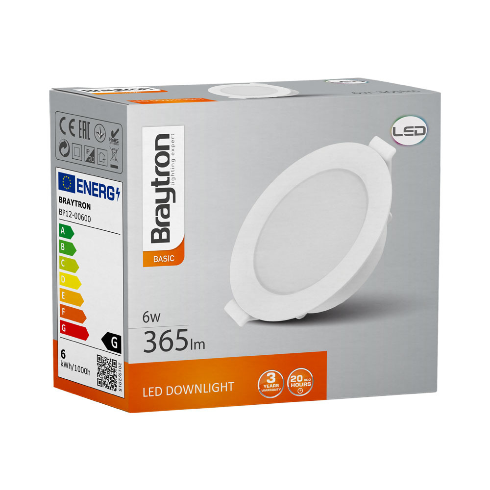 BRY-BASIC-6W-3INC-WHT-3000K-LED DOWN - 5