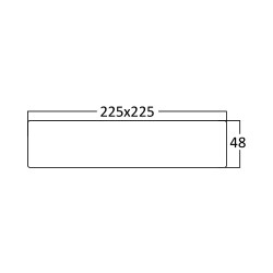 BRY-BASIC-SRP-24W-SQR-BLC-3000K-LED PANEL - 8