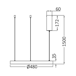 BRY-BELLA-SLP-PD-RND-GLD-36W-3IN1-IP20-CEILING LIG - 5