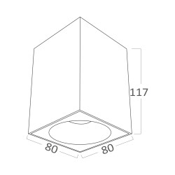 BRY-BETA-8012-SQR-WHT-GU10-SPOTLIGHT - 6