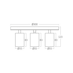 BRY-BETA-RND_3-BLC-GU10-SPOTLIGHT - 3