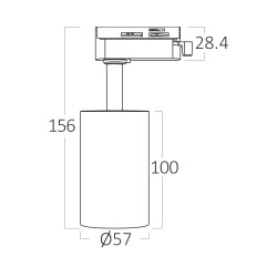 BRY-BETA-TR2-BLC-GU10-2WRS-TRACKLIGHT - 8