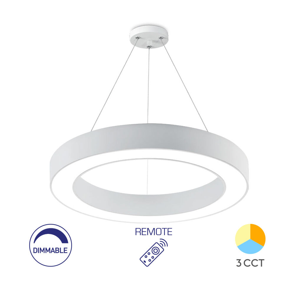 BRY-BLADE-PD-RND-WHT-45W-RMT-CEILING LIGHT - 1