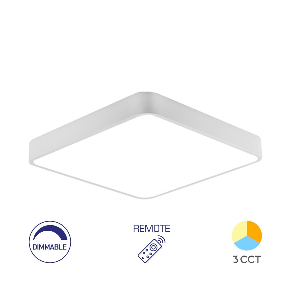 BRY-BLADE-SS-SQR-WHT-45W-RMT-CEILING LIGHT - 1