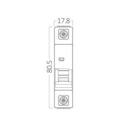 BRY-BMG1-1 C25-25A-1P C TYPE 4.5KA-MCB - 4