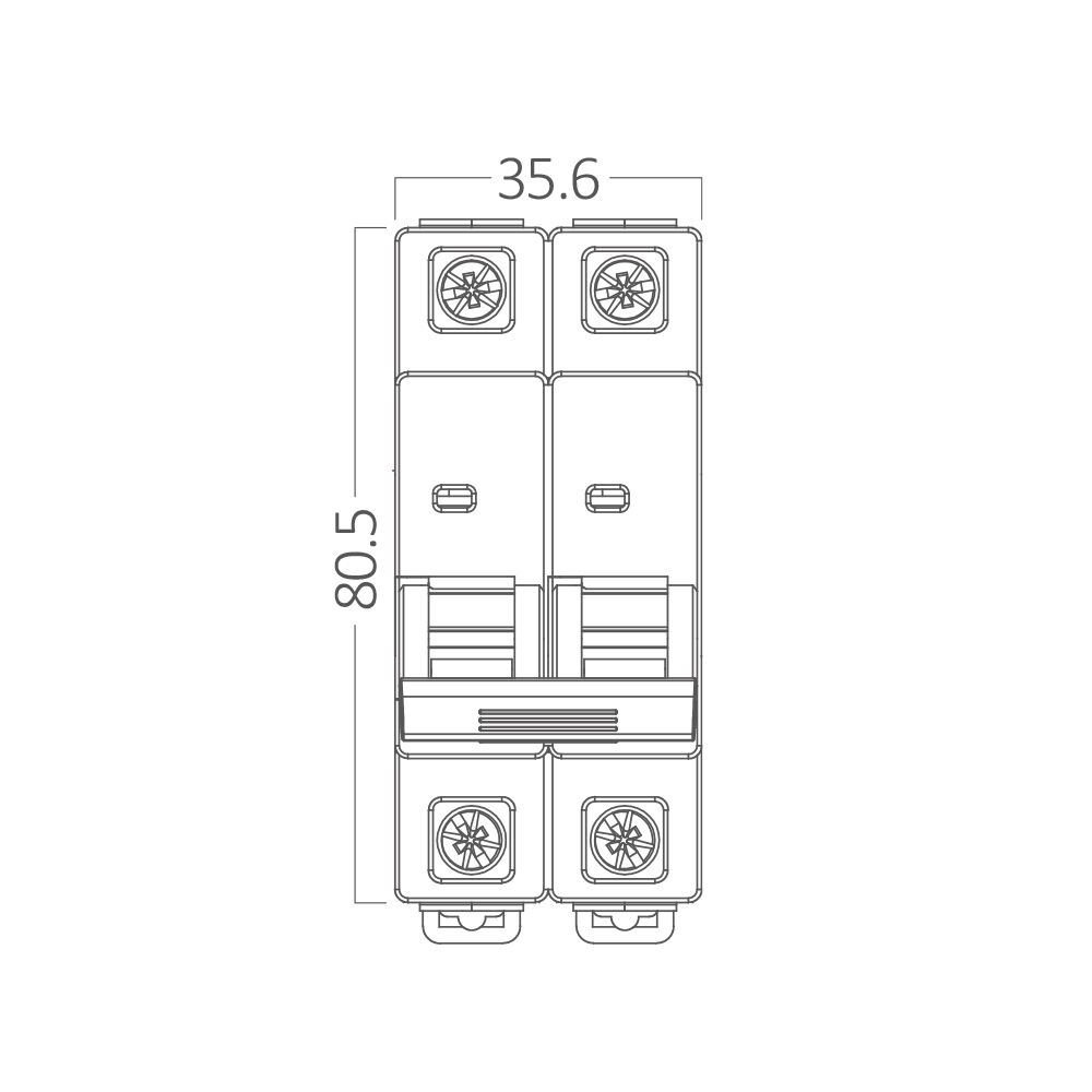 BRY-BMG1-2 C06-06A-2P C TYPE 4.5KA-MCB - 4