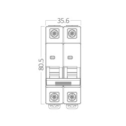 BRY-BMG1-2 C10-10A-2P C TYPE 4.5KA-MCB - 4