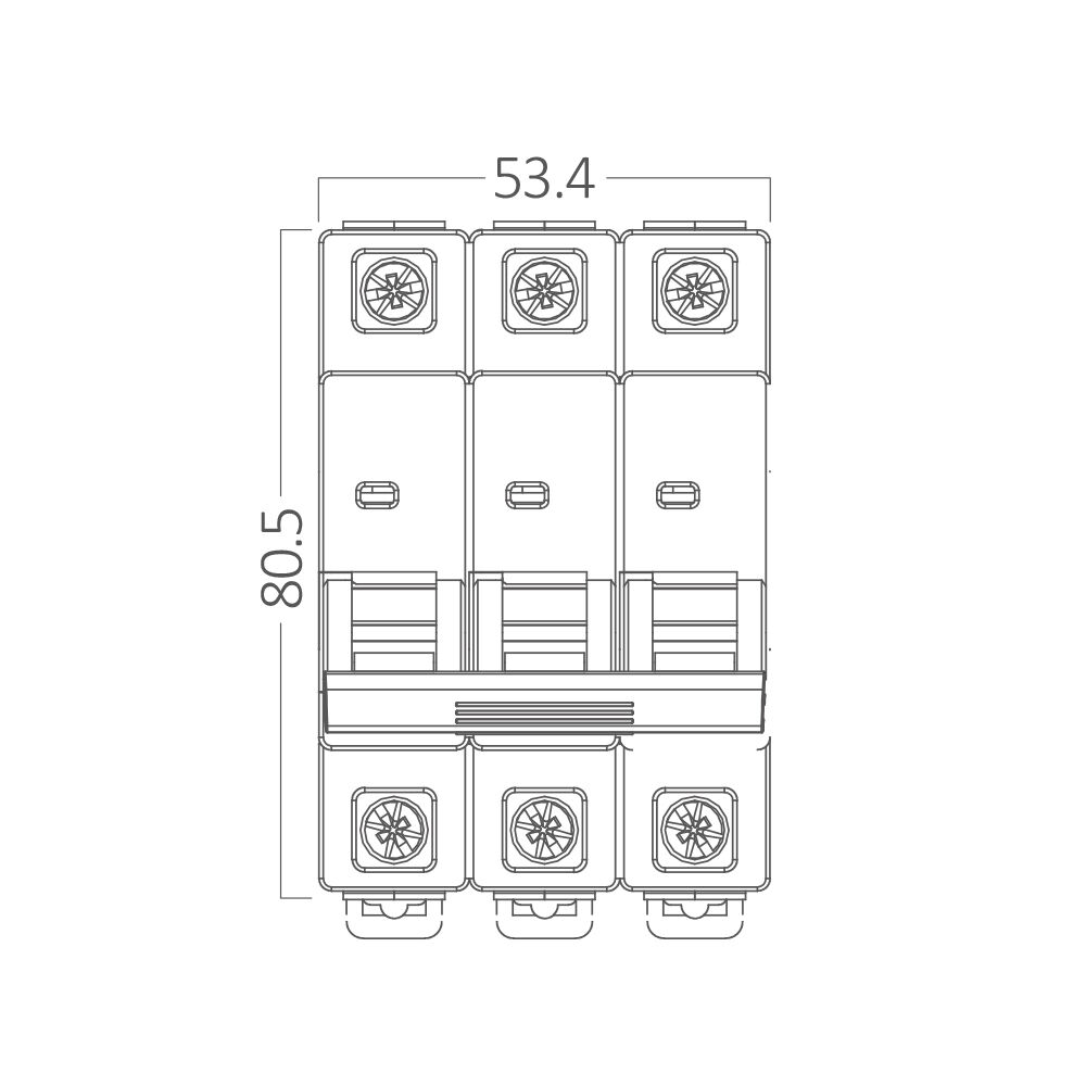 BRY-BMG1-3 C06-06A-3P C TYPE 4.5KA-MCB - 4