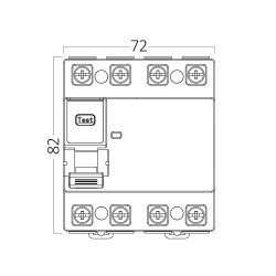 BRY-BRG3-4 03 100-100A-30mA 4P 10KA RCCB - 4