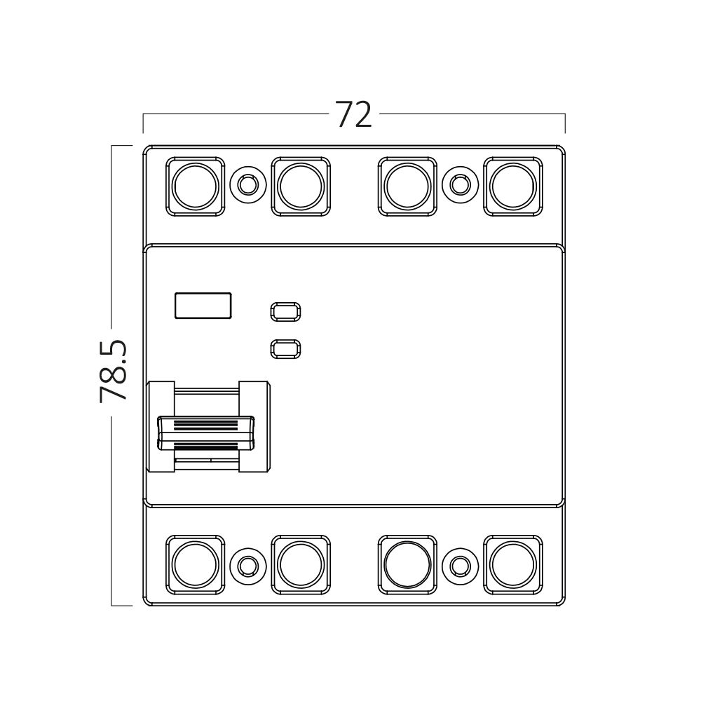 BRY-BRG3-4 03 25-25A-30mA 4P 10KA RCCB - 4