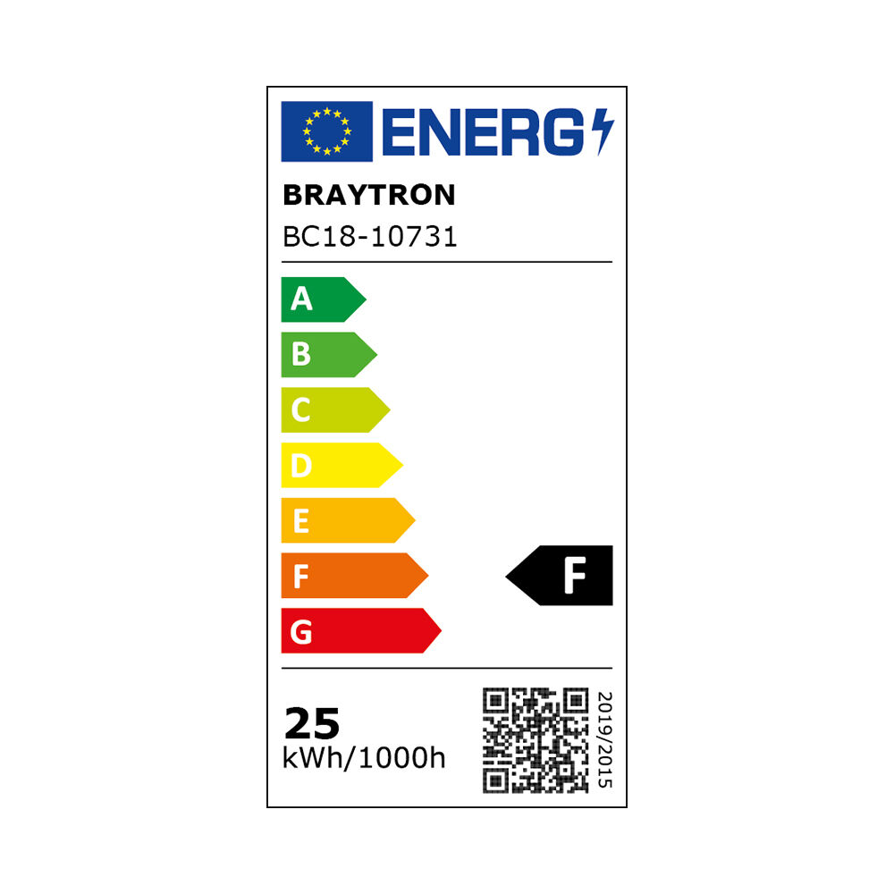 BRY-BULKHEAD-25W-RND-BLC-6500K-IP65-LED BULKHEAD - 6