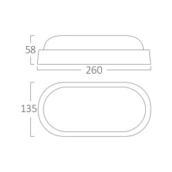 BRY-BULKHEAD-B-ELP-18W-WHT-IP54-3000K-LED BULKHEAD - 6