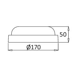 BRY-BULKHEAD-B-RND-15W-WHT-IP54-SNS-3000K-LED BULK - 5