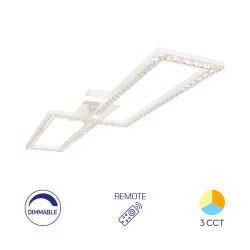 BRY-CRYSTAL-D-55W-3IN1-RMT-WHT-CEILING LIGHT - 1