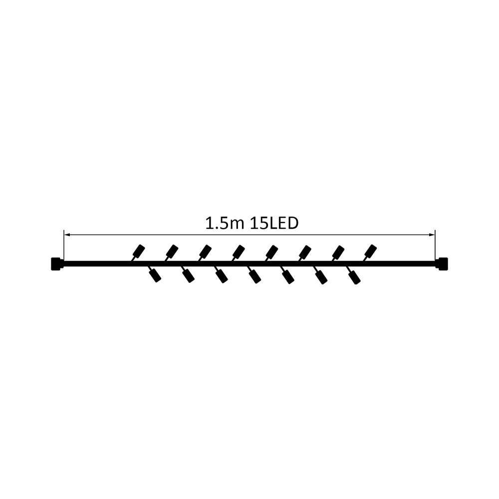 BRY-CURTAIN-15LED-1.5MT-WHT-3000K-220V LED CURTAIN - 3