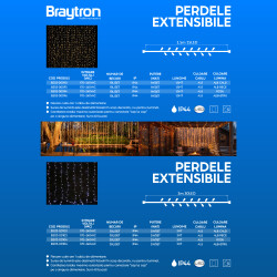 BRY-CURTAIN-15LED-1.5MT-WHT-3000K-220V LED CURTAIN - 3