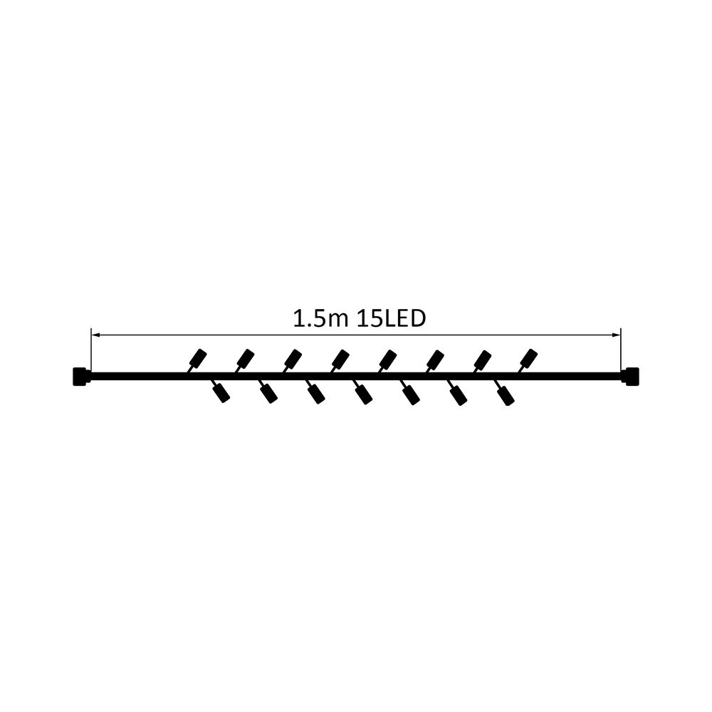 BRY-CURTAIN-15LED-1.5MT-WHT-6500K-220V LED CURTAIN - 4