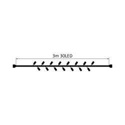 BRY-CURTAIN-30LED-3.0MT-WHT-3000K-220V LED CURTAIN - 3