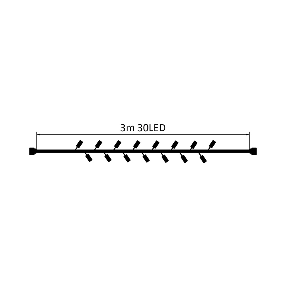 BRY-CURTAIN-30LED-3.0MT-WHT-3000K-220V LED CURTAIN - 3