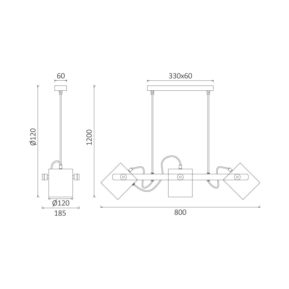 BRY-D001S-3H-3xE27-WDN-PENDANT LIGHT - 4