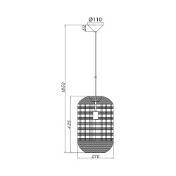 BRY-D003R-1H-1xE27-RTN-PENDANT LIGHT - 4