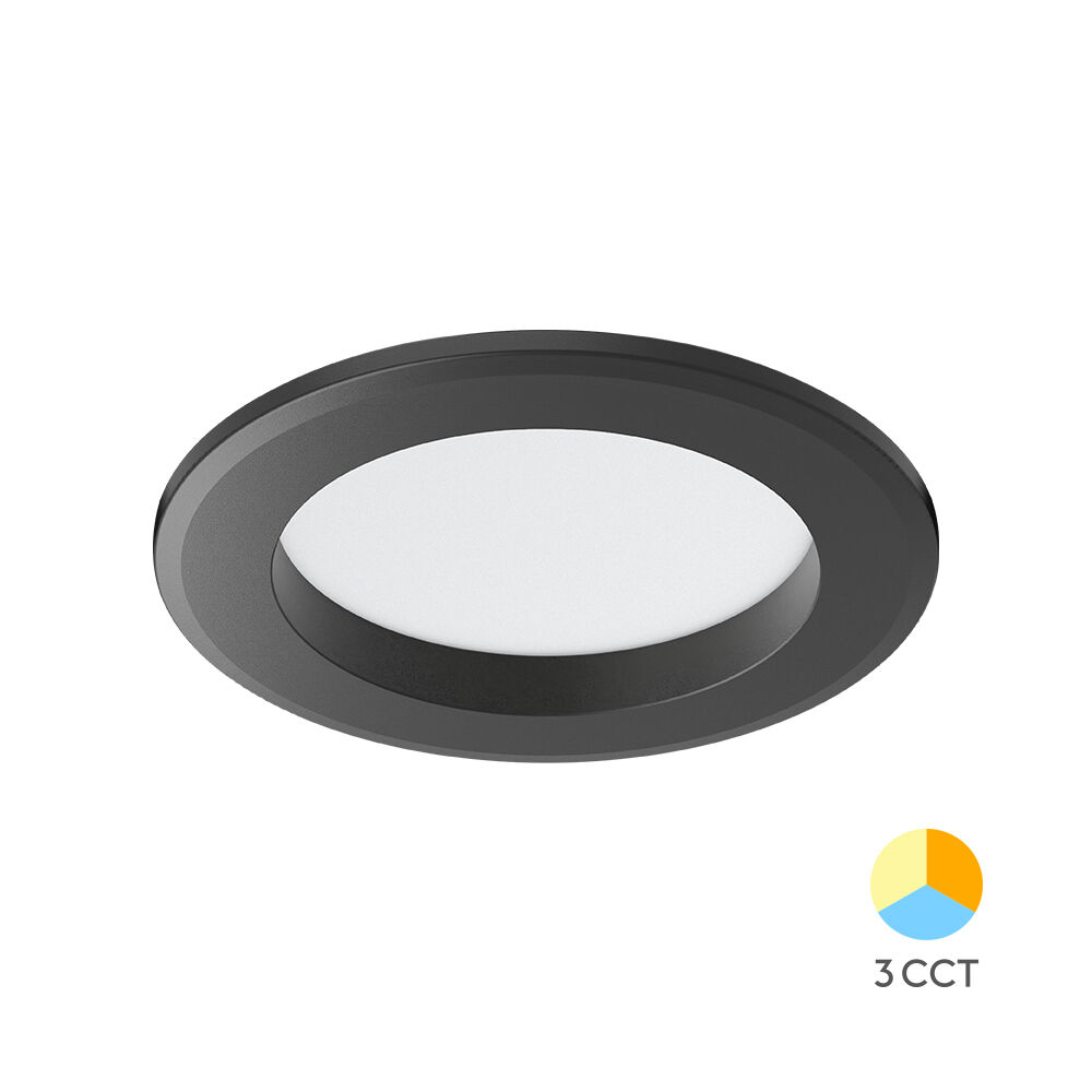 BRY-DOWNLIGHT D90-9W-RND-BLC-3IN1-IP54-LED DOWNLIGHT - 1