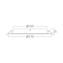 BRY-DW11-16W-PLS-3000K-DOWNLIGHT - 3