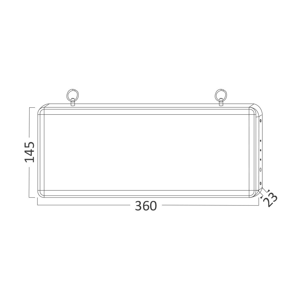 BRY-EXIT-LED-2W-IP20-GLS-DOWN-EXIT LAMP - 3