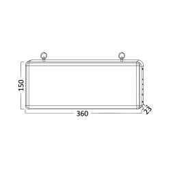 BRY-EXIT-LED-2W-IP20-GLS-HIDRANT-EXIT LAMP - 3