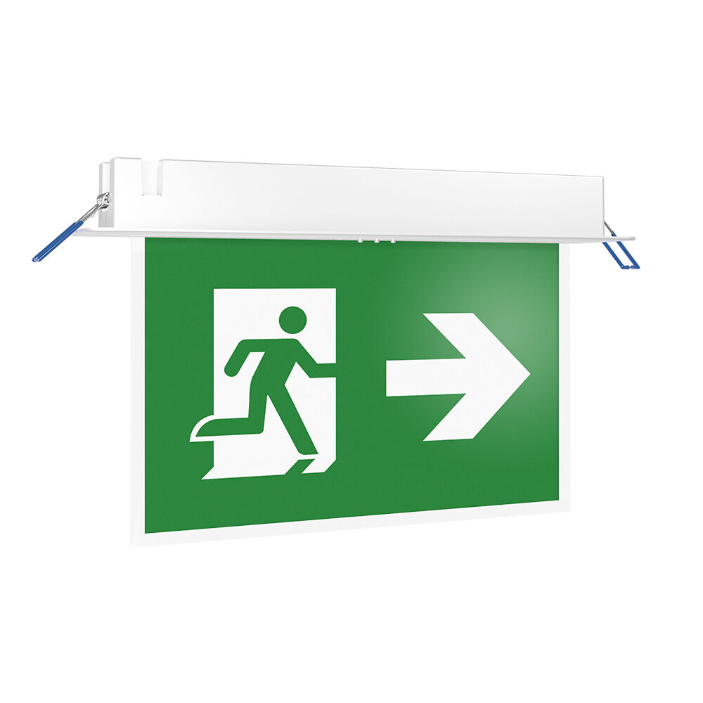 BRY-EXIT-LED-2W-RCS-IP20-WHT-EMERGENCY EXIT - 1