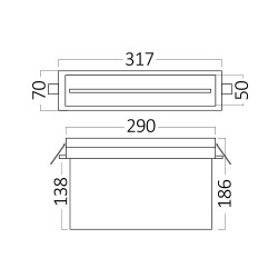 BRY-EXIT-LED-2W-RCS-IP20-WHT-EMERGENCY EXIT - 7