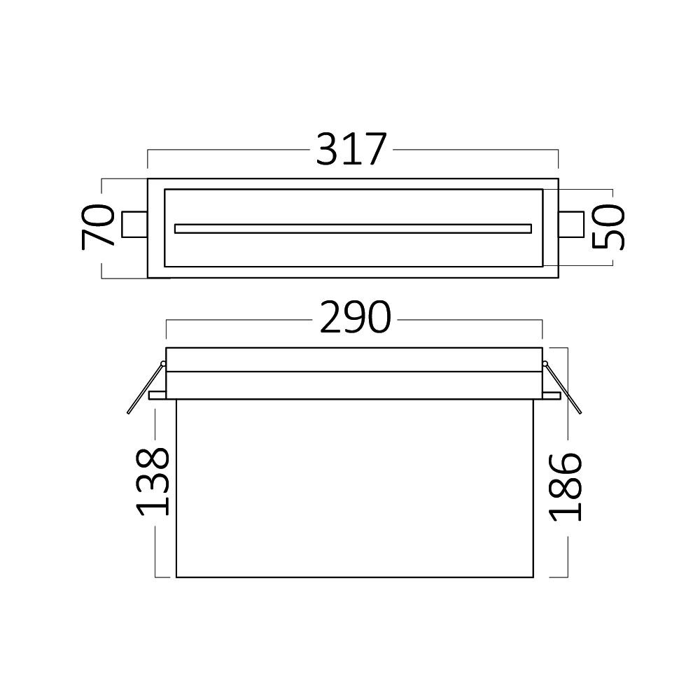 BRY-EXIT-LED-2W-RCS-IP20-WHT-EMERGENCY EXIT - 7