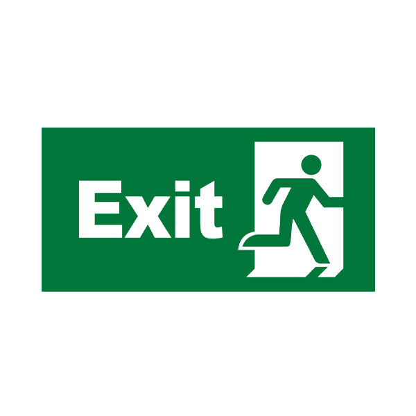 BRY-EXIT SING-EXIT DOOR-STICKER - 1