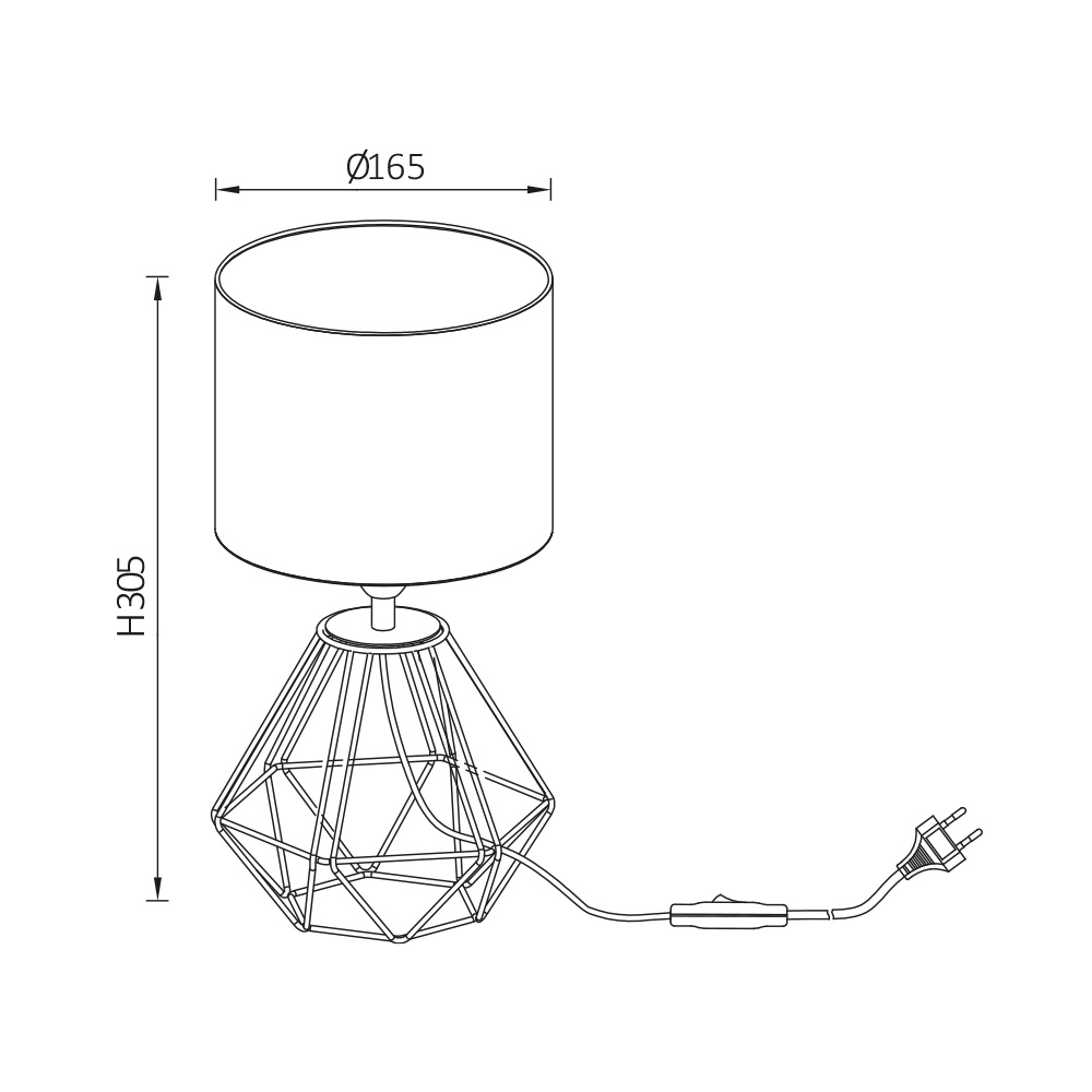 BRY-F001T-1H-1xE14-BLC-TABLE LAMP - 4