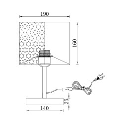 BRY-F001T-1H-1xE27-BLC-TABLE LAMP - 4