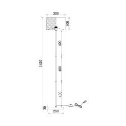 BRY-F001T-1H-1xE27-BLC-FLOOR LAMP - 4