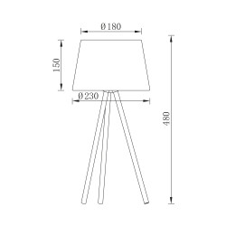 BRY-F002T-1H-1xE27-GRY-TABLE LAMP - 4