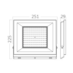 BRY-FLOOD-CF-100W-BLC-3000K-IP65-LED FLOODLIGHT - 5