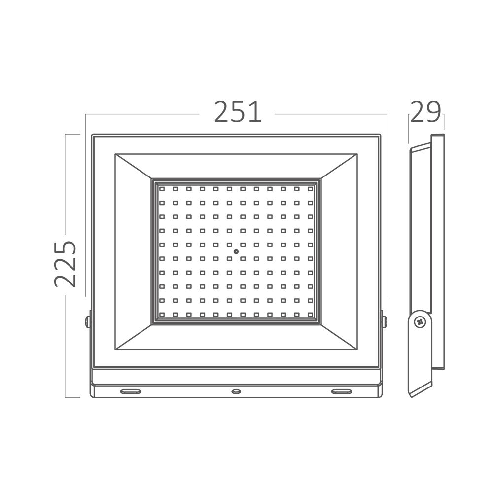 BRY-FLOOD-CF-100W-BLC-3000K-IP65-LED FLOODLIGHT - 5