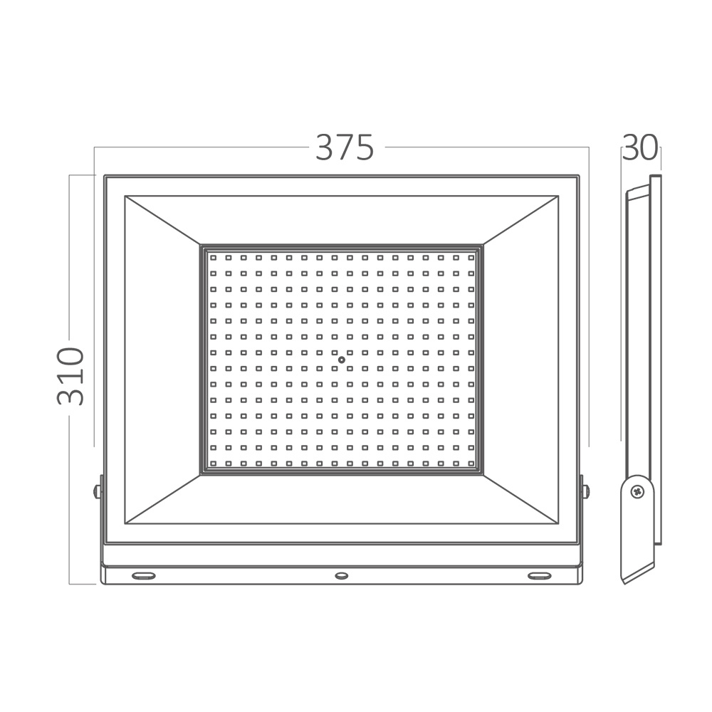 BRY-FLOOD-CF-200W-BLC-6500K-IP65-LED FLOODLIGHT - 5