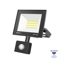 BRY-FLOOD-CF-20W-BLC-6500K-SNS-IP54-LED FLOODLIGHT - 1