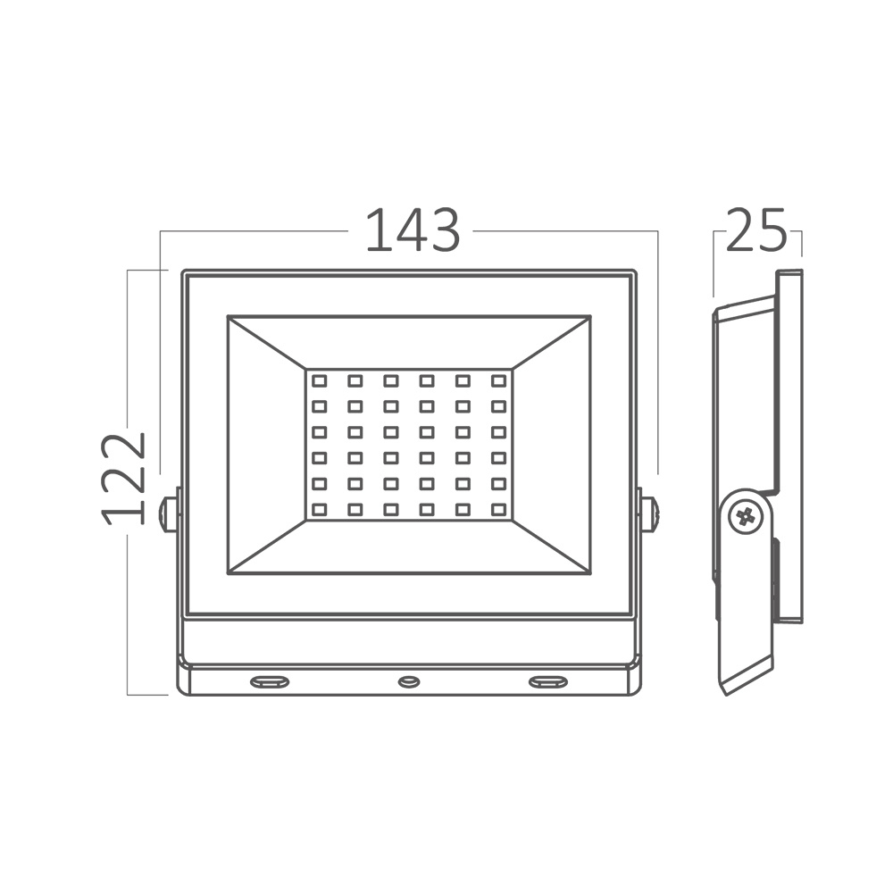 BRY-FLOOD-CF-30W-BLC-6500K-IP65-LED FLOODLIGHT - 5