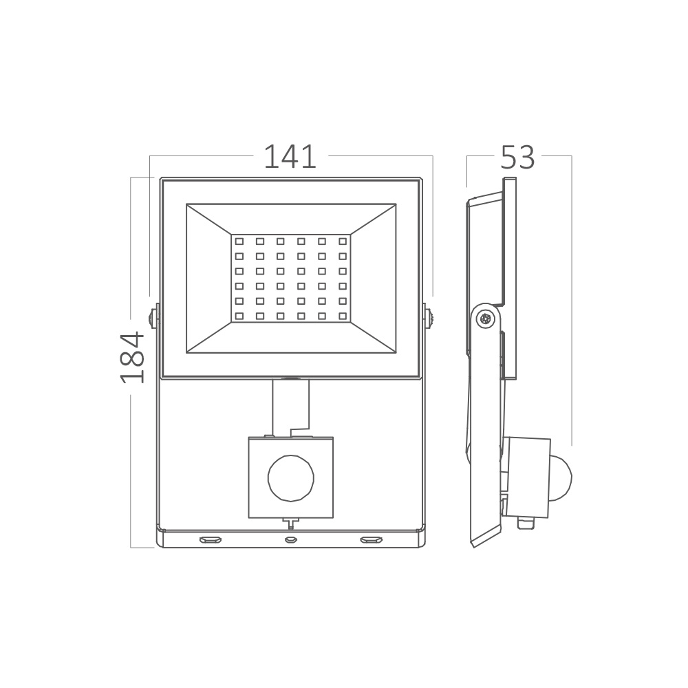 BRY-FLOOD-CF-30W-BLC-6500K-SNS-IP54-LED FLOODLIGHT - 5