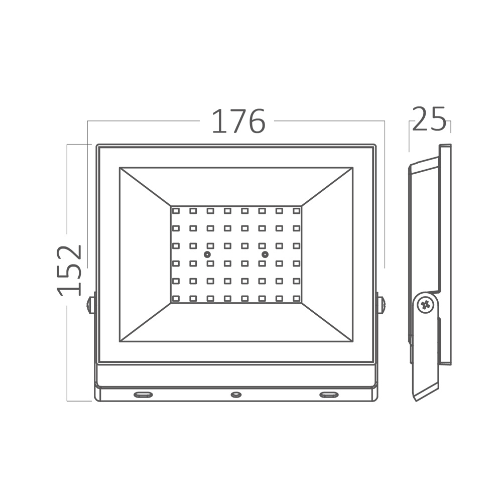 BRY-FLOOD-CF-50W-BLC-3000K-IP65-LED FLOODLIGHT - 5