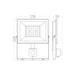 BRY-FLOOD-CF-50W-BLC-6500K-SNS-IP54-LED FLOODLIGHT - 5