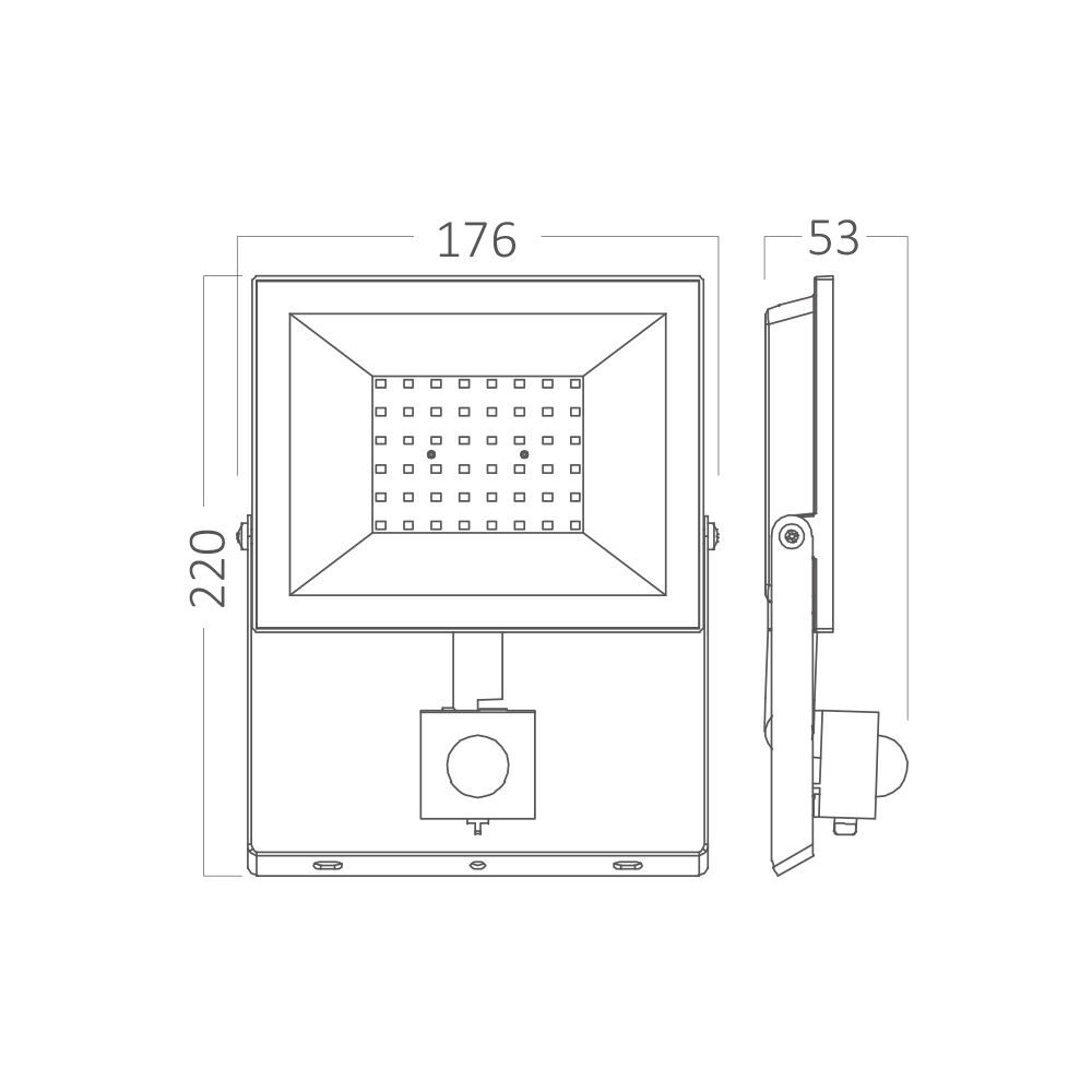 BRY-FLOOD-CF-50W-BLC-6500K-SNS-IP54-LED FLOODLIGHT - 5