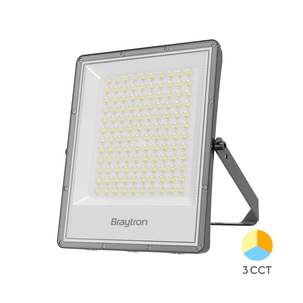 BRY-FLOOD-PF-100W-GRY-3IN1-IP65-LED FLOODLIGHT - 1