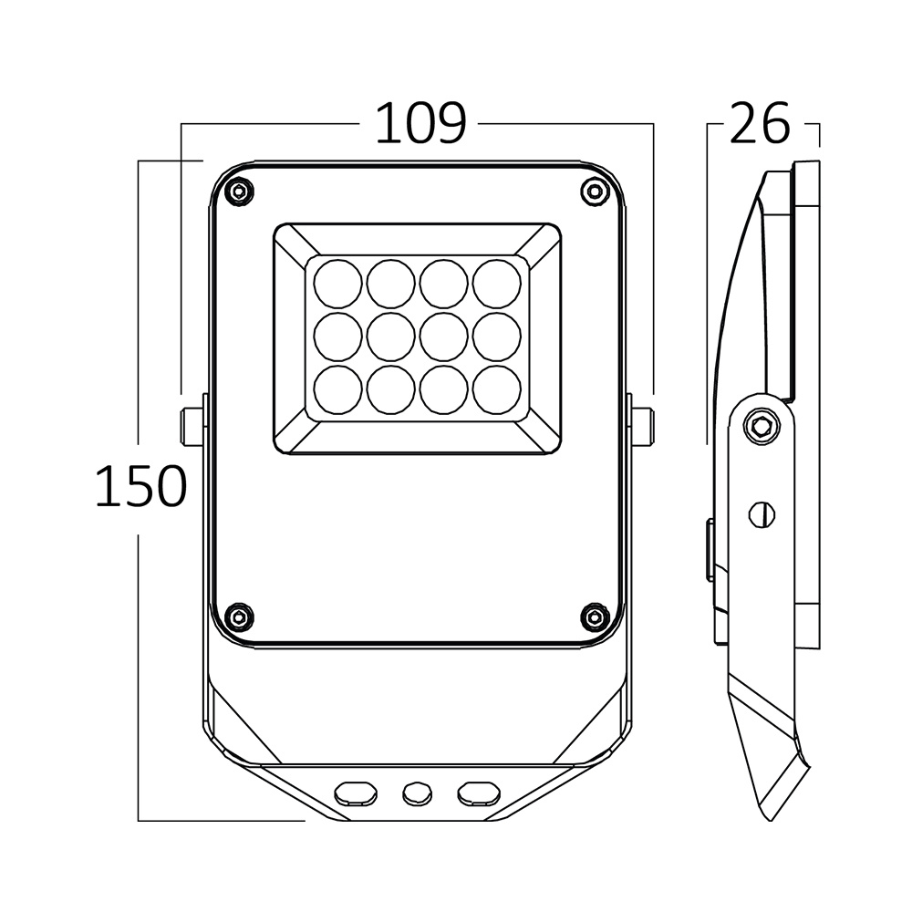 BRY-FLOOD-PF-10W-GRY-3IN1-IP65-LED FLOODLIGHT - 5