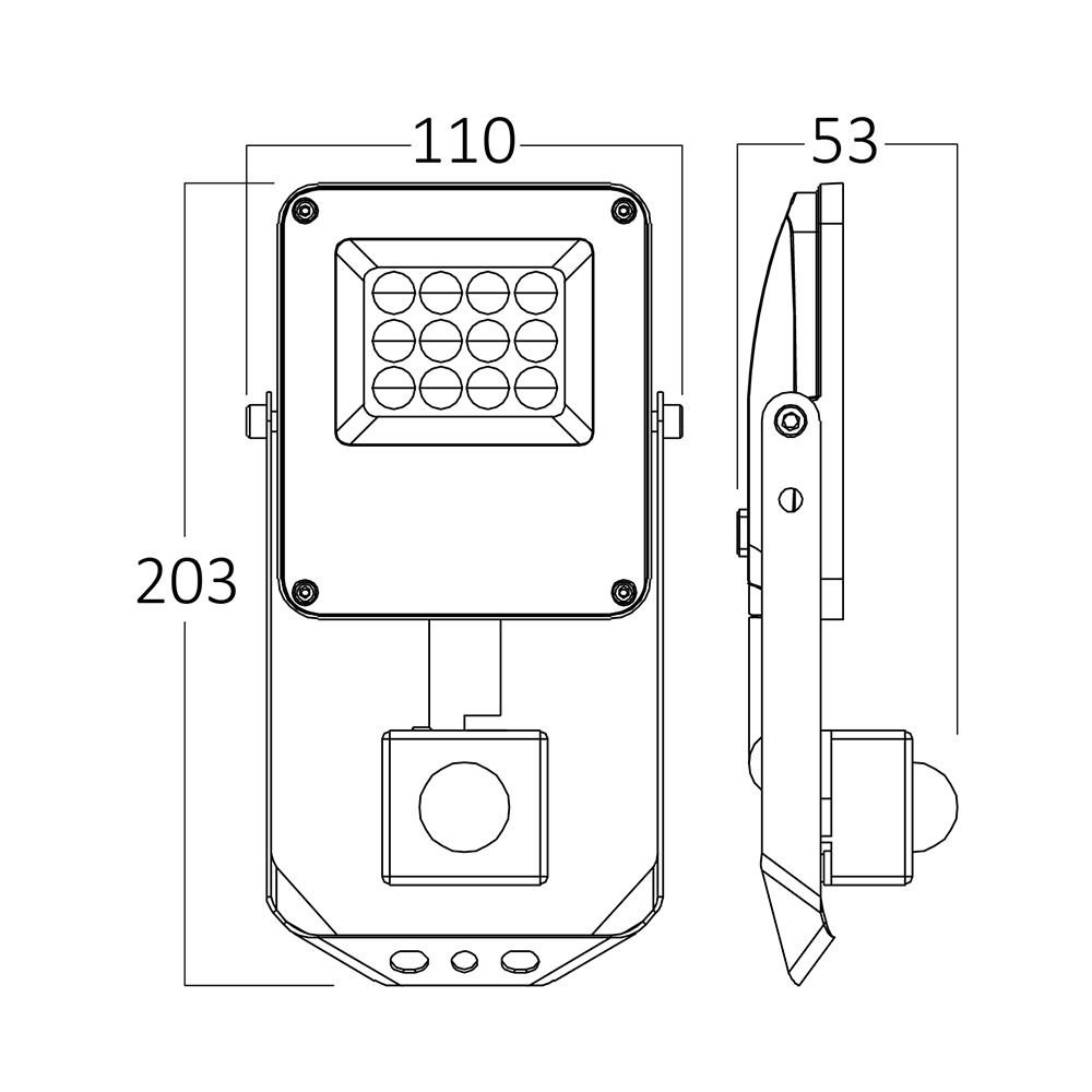 BRY-FLOOD-PF-10W-GRY-3IN1-SNS-IP65-LED FLOODLIGHT - 5